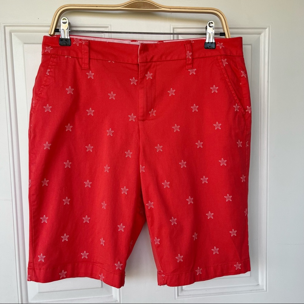 •Marc New York -Andrew Marc• Starfish Pattern Bermuda Shorts - Size 8